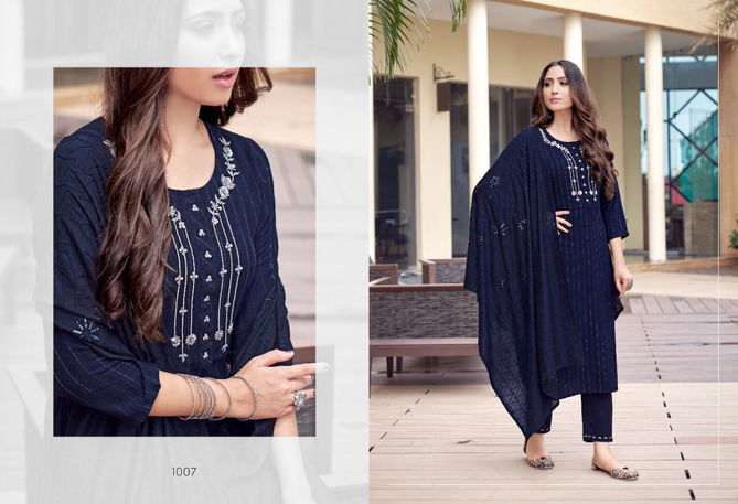 Porter By Sweety Hand Work Designer Kurti With Bottom Dupatta Wholesale Shop In Surat